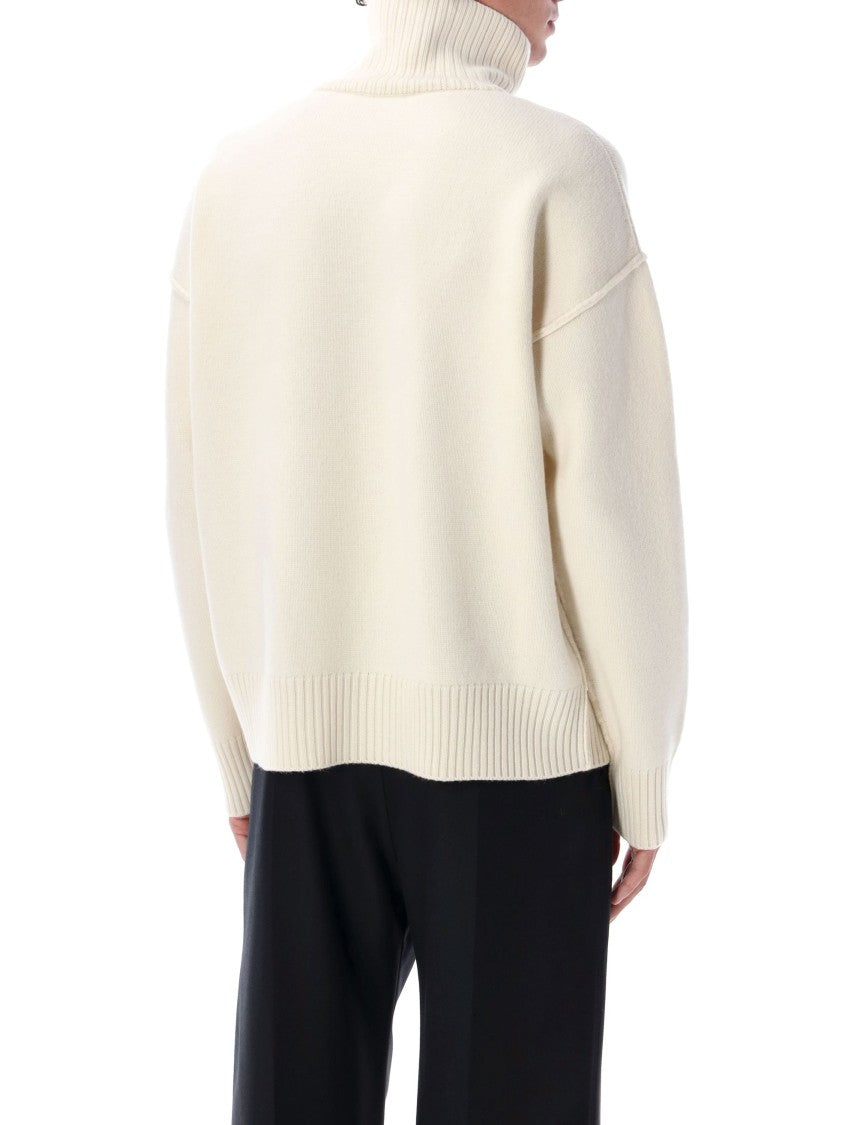 Ami Red Adc High Neck Sweater