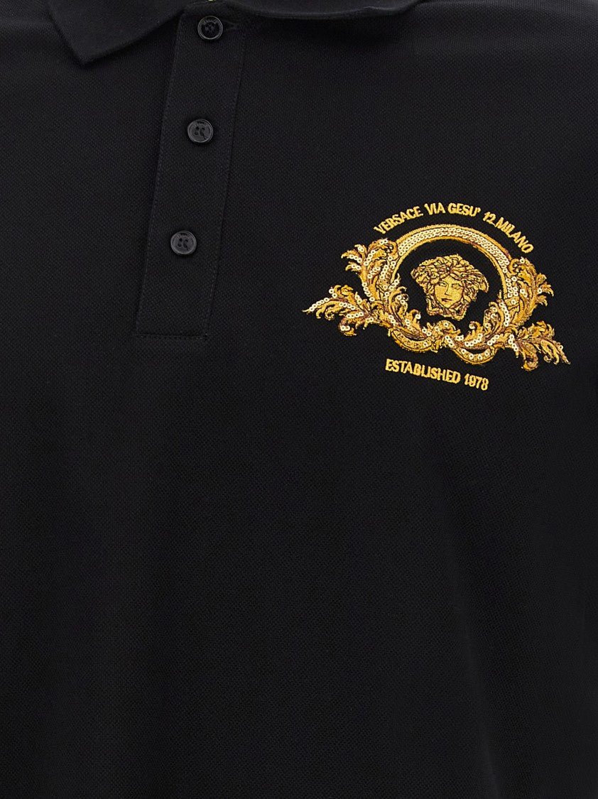 Versace Coupe Blason' Polo Shirt