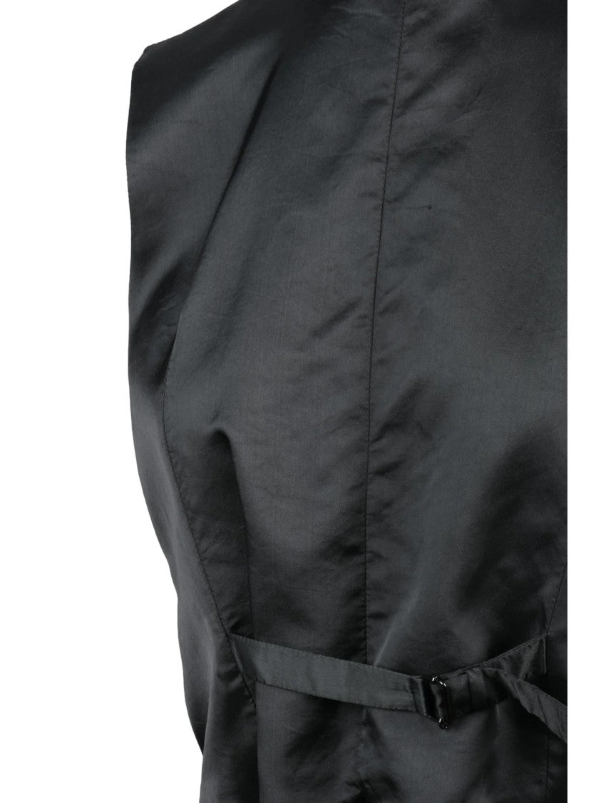 Mm6 By Maison Margiela Grey Viscose Sleeveless Top