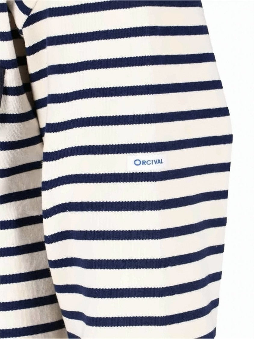And Wander Navy And White Striped Long-Sleeve Shirt
