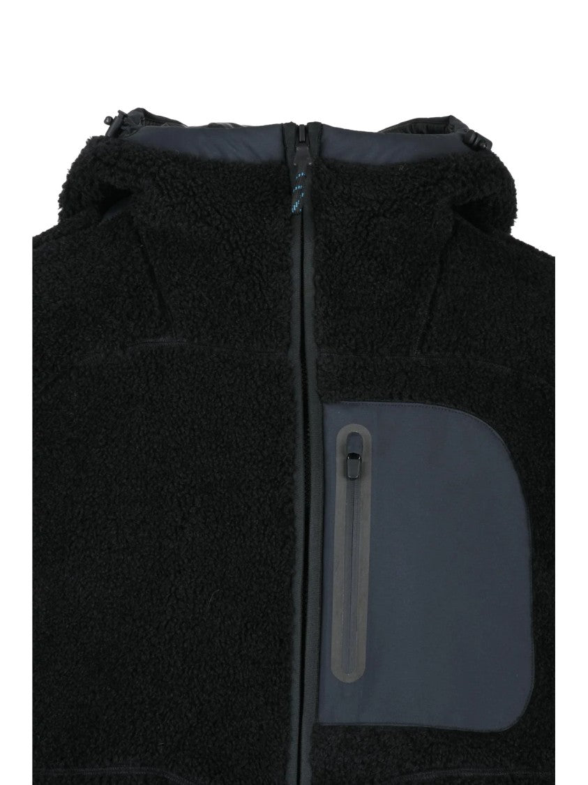Paul & Shark Black Polyester Teddy Jacket