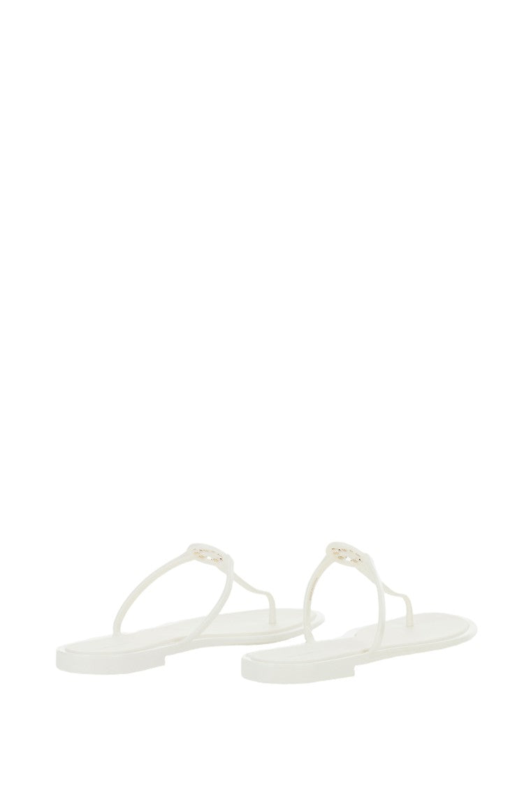 Tory Burch Miniature T-Strap White Jelly Sandal