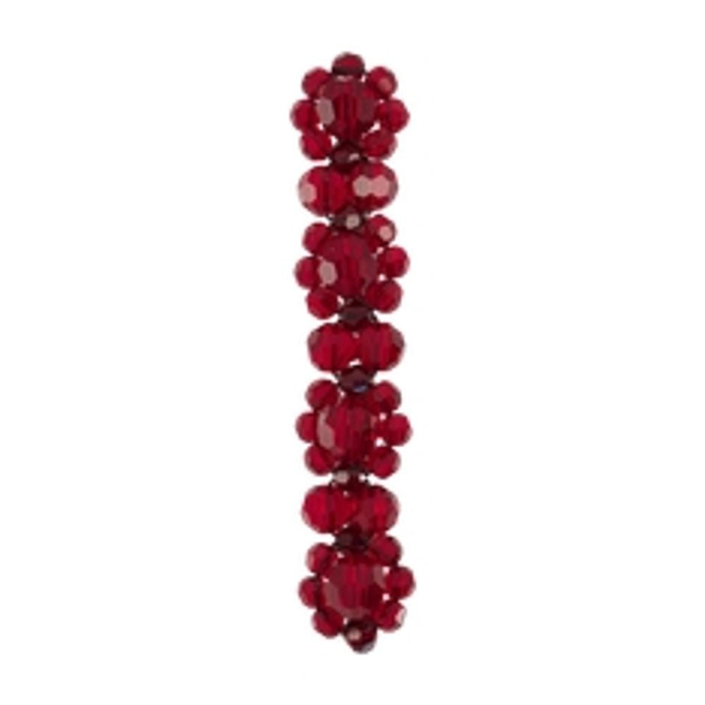 Simone Rocha Intricate Elongated Red Floral Hair Clip
