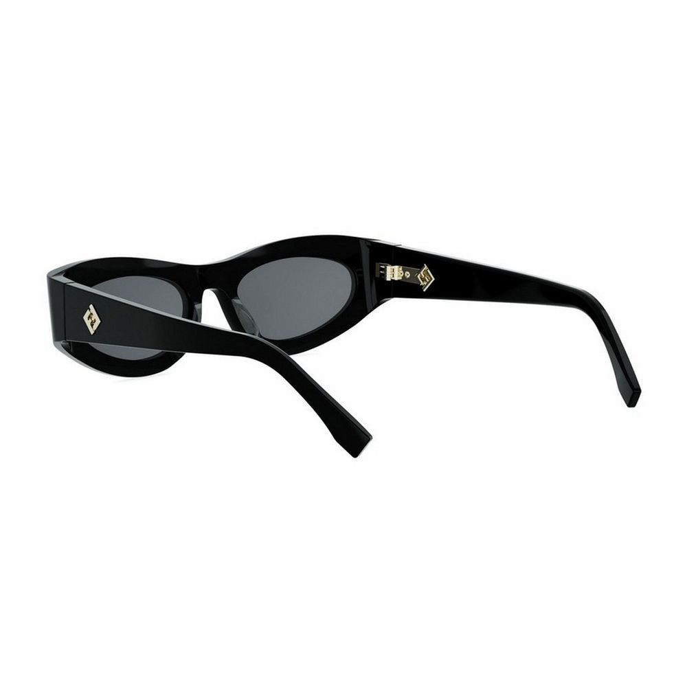 Fendi Ff Diamonds Thick Oval Sunglasses