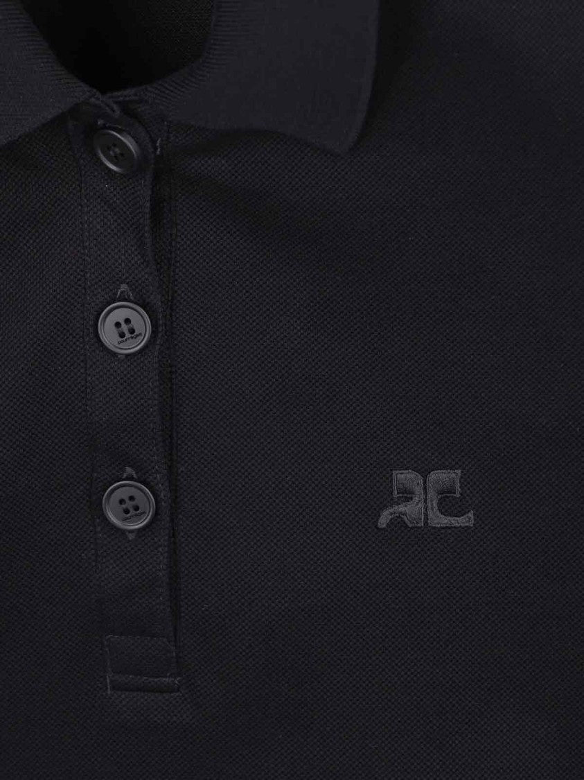 Courrèges Mini Polo Dress – Black