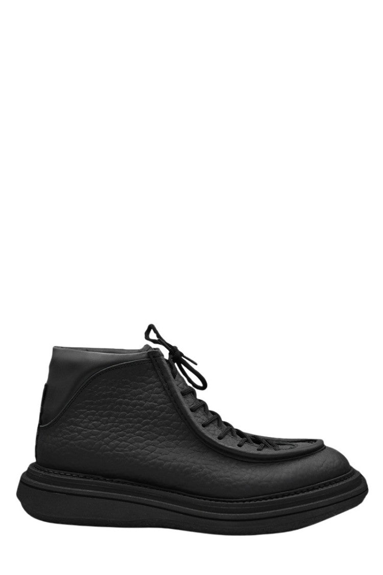 Antipode Leather Paraboots In Black