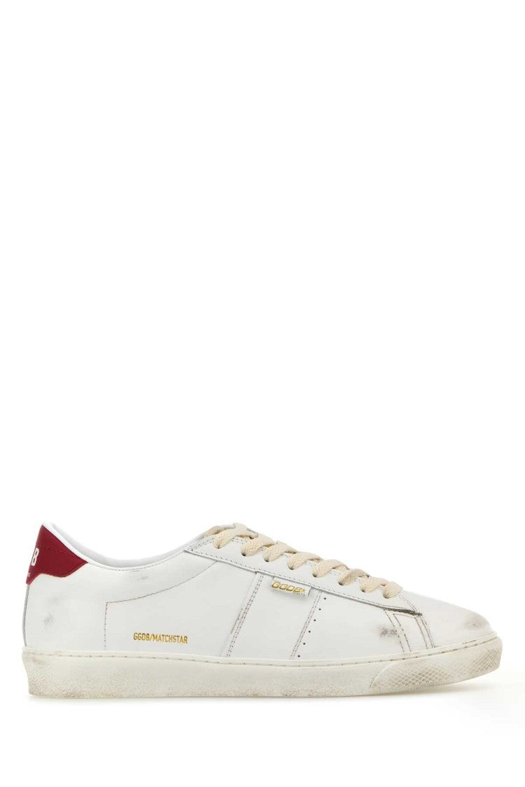 Golden Goose White Leather Matchstar Sneakers