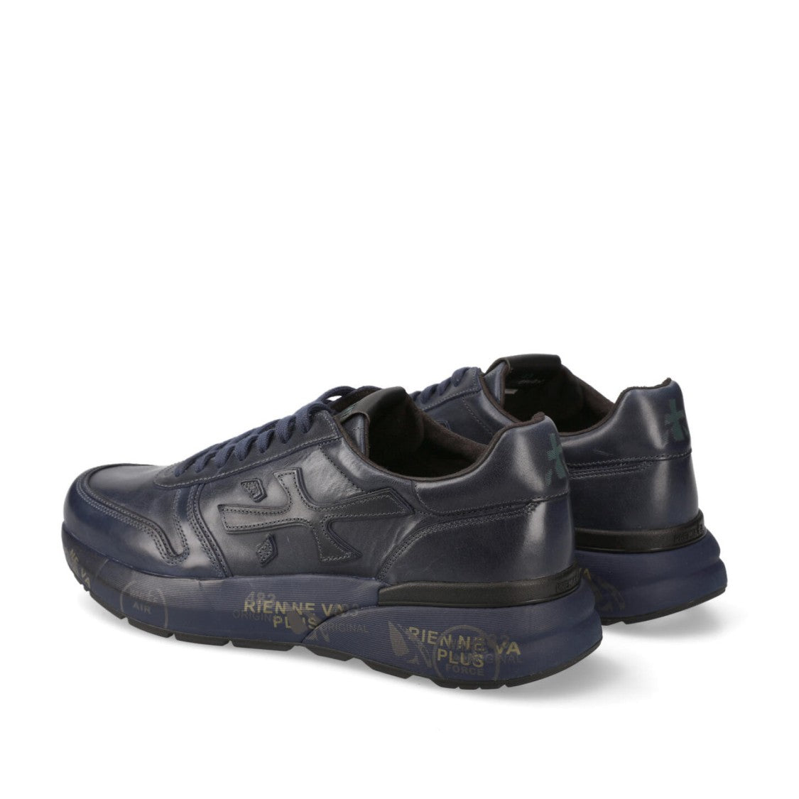 Premiata Mick Sneakers In Faded Blue Leather