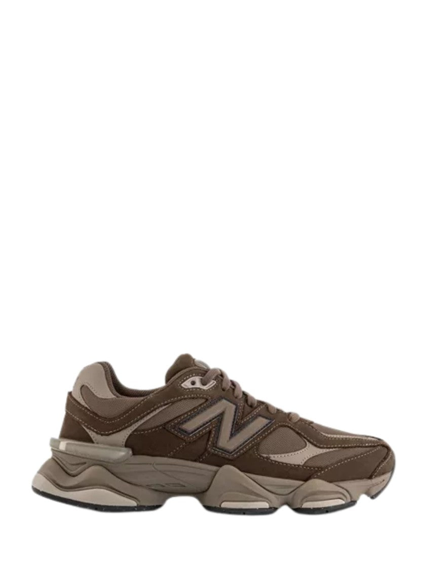 New Balance Brown Suede Details Mesh Sneakers