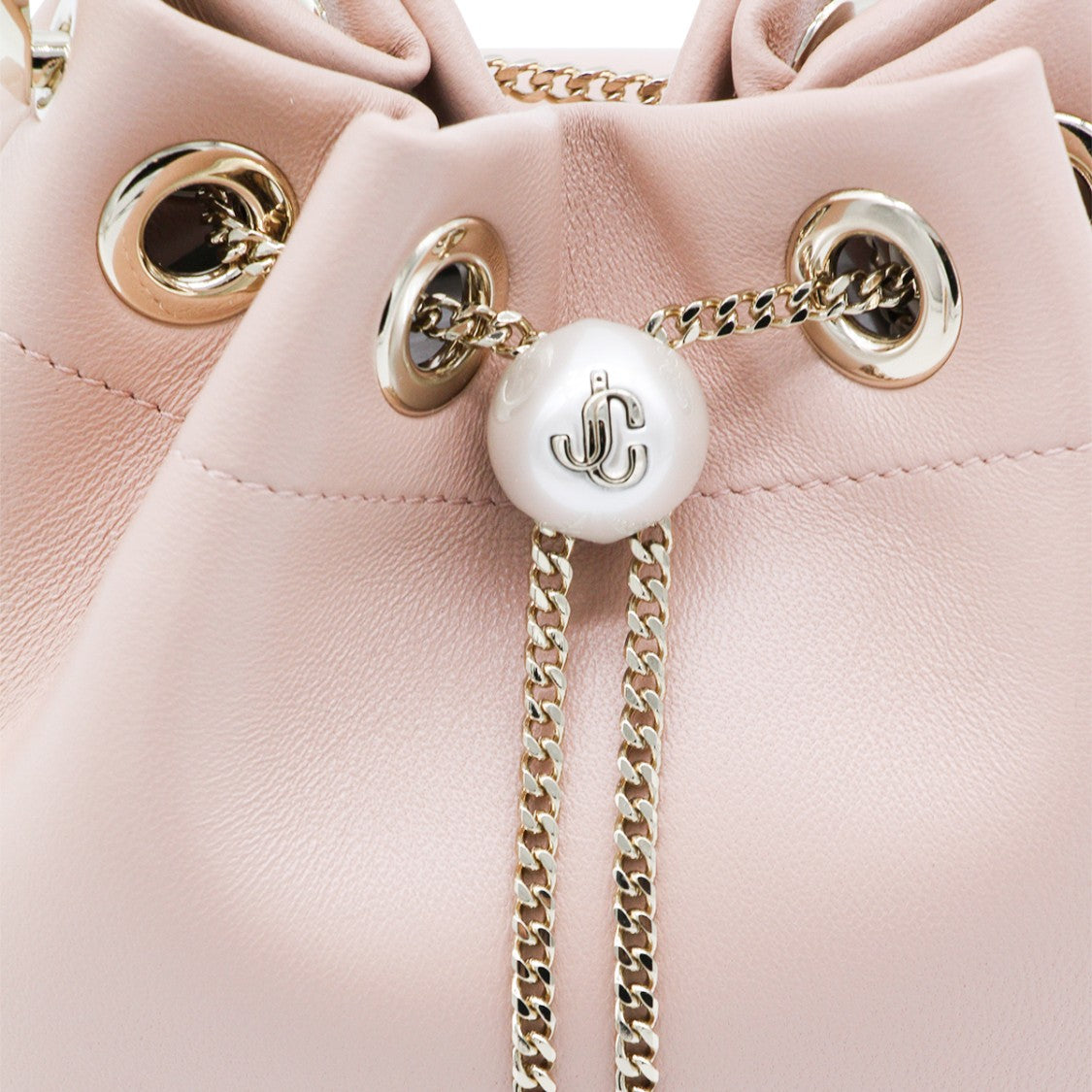 Jimmy Choo Macaron And Light Gold Bon Bon Top Handle Bag