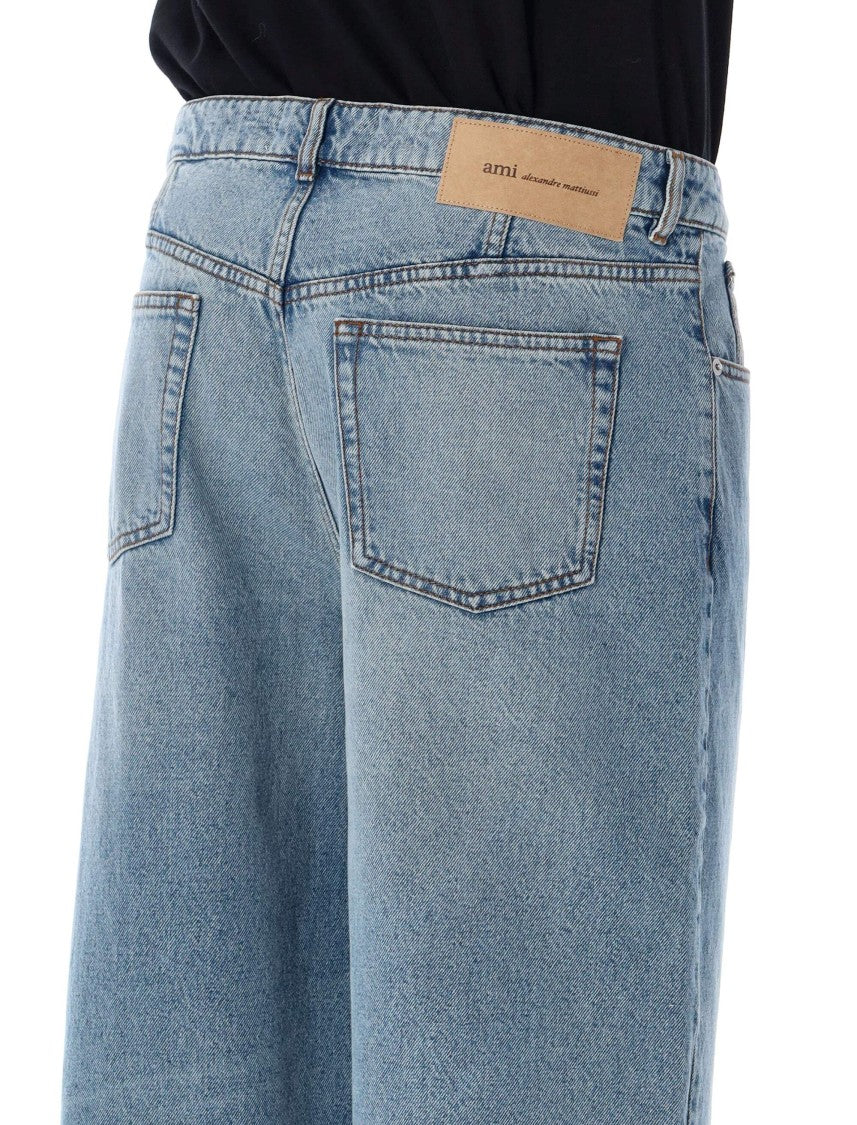 Ami Paris Baggy Fit Denim Jeans
