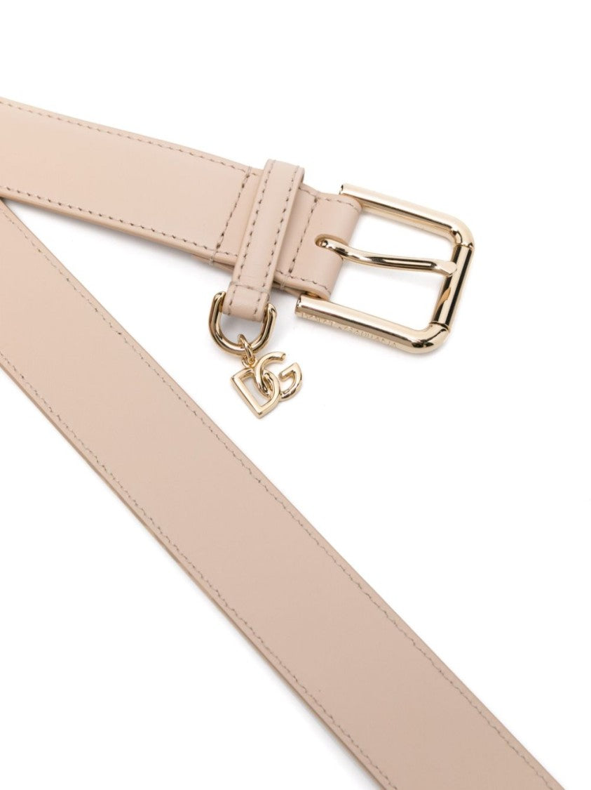Dolce & Gabbana Pink Leather Belt