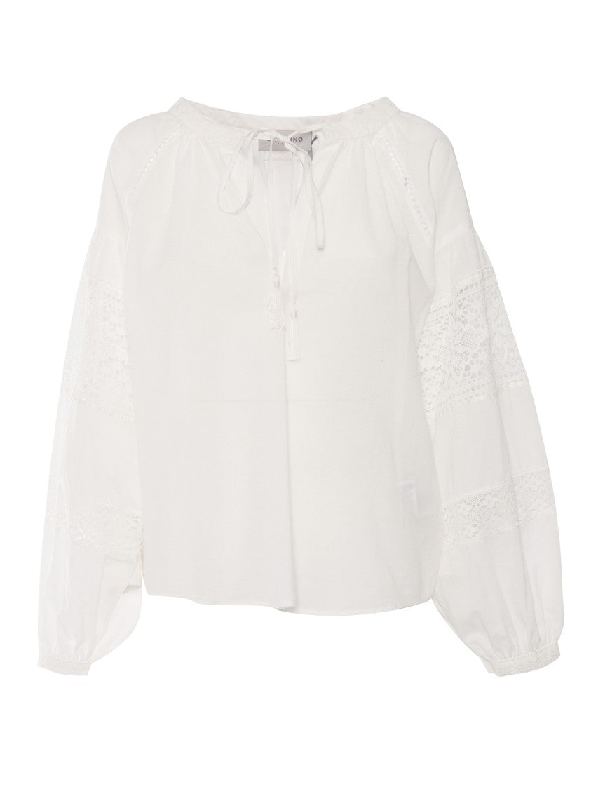 Ermanno Scervino White Cotton Blouse