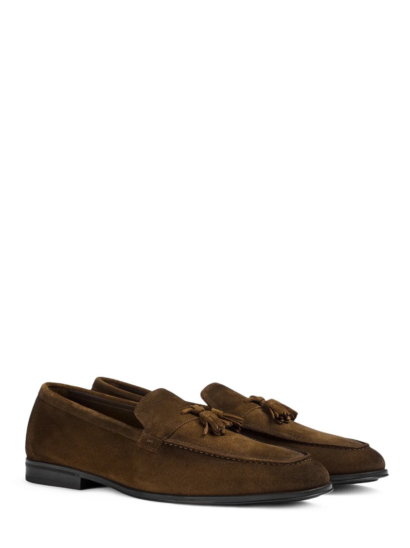 Doucal's Suede Tassel Moccasin Loafers