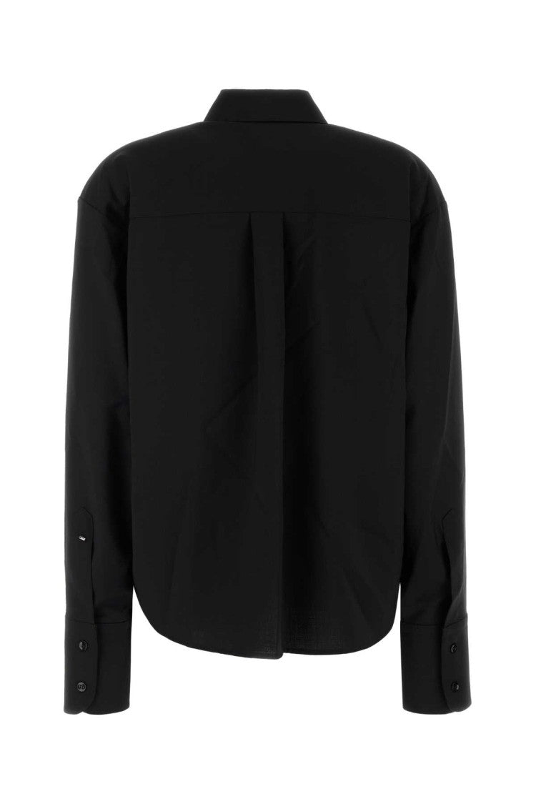 Sportmax Black Wool Mappa Shirt