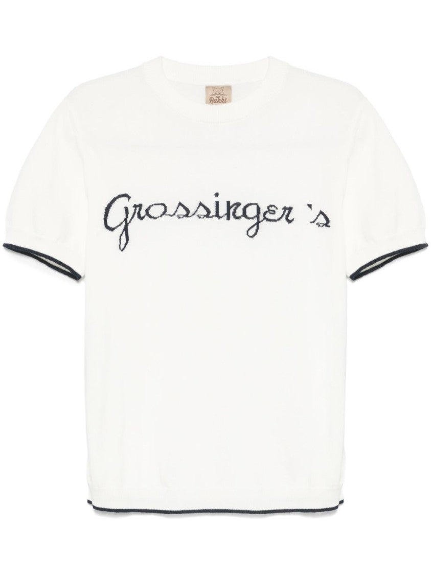 Rakki' Embroidered Cotton Crew Neck T-Shirt