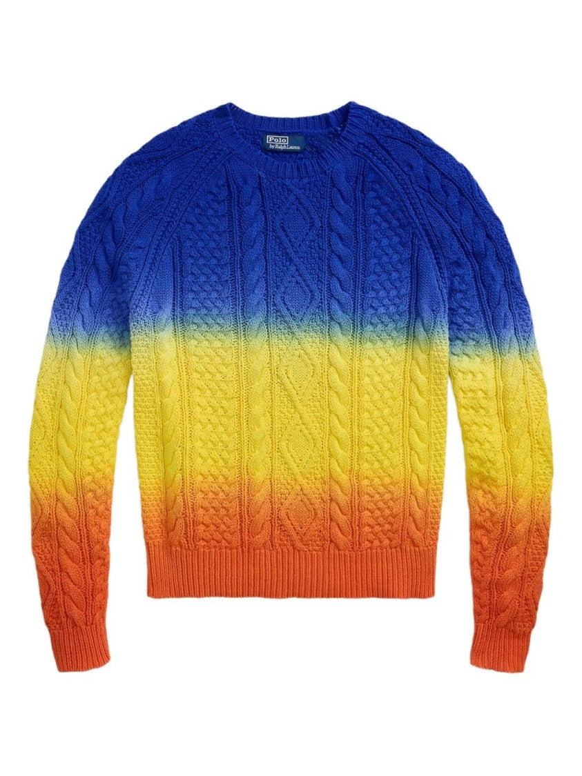 Polo Ralph Lauren Long-Sleeved Gradient Knit Pullover With Logo