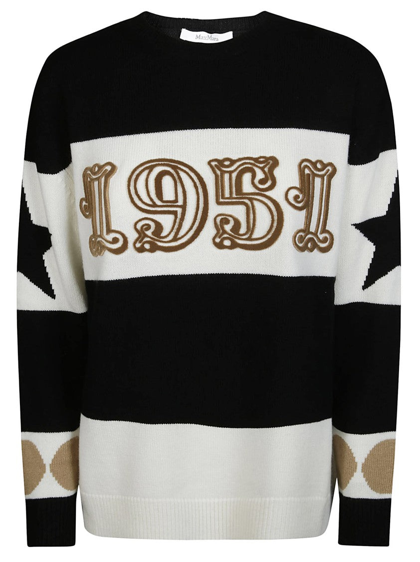 Max Mara Dirce Jersey 1951 Stripes Sweater