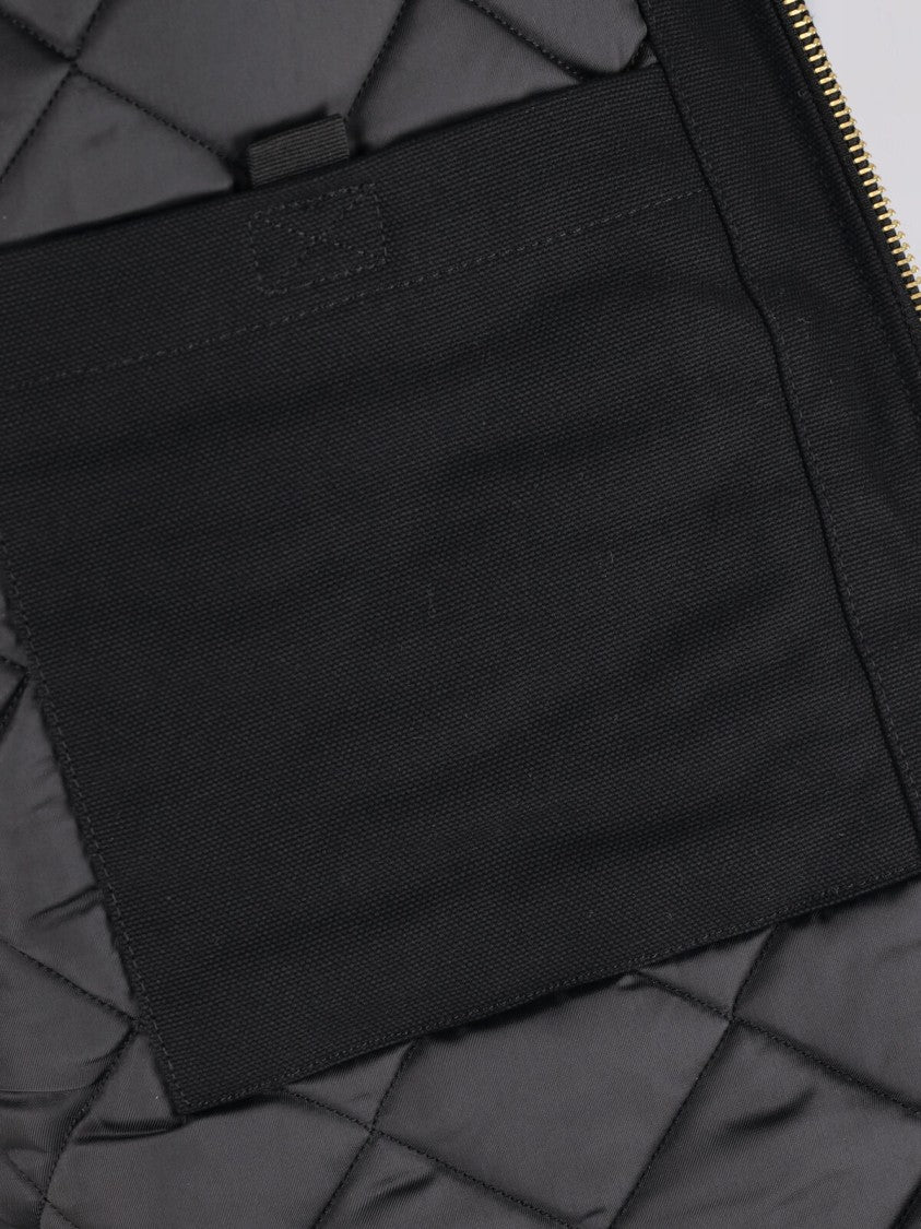 Carhartt Wip Black Og Detroit Velvet-Collar Cotton Jacket