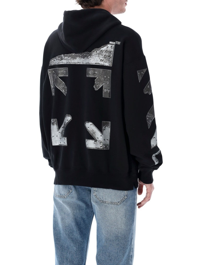 Off-White Metal Arrow Skate Cotton Hoodie