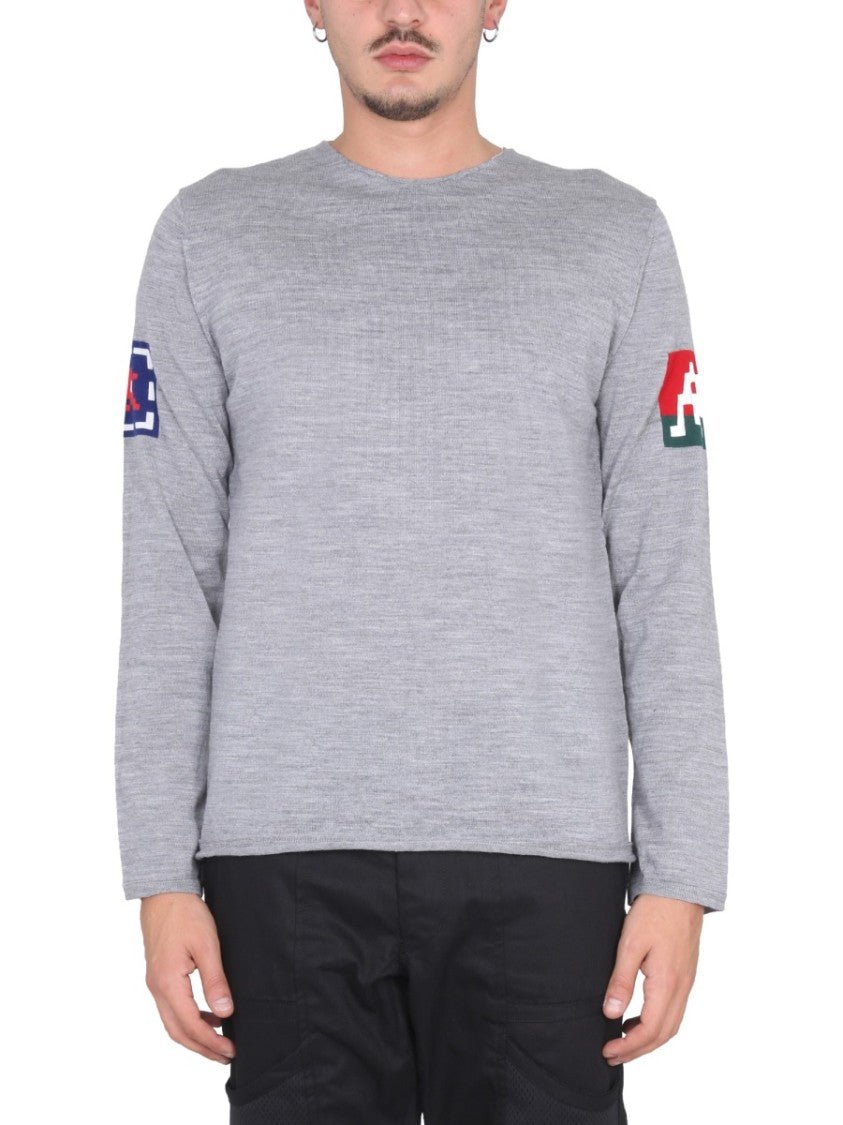 Comme Des Garçons Light Grey Wool Jersey