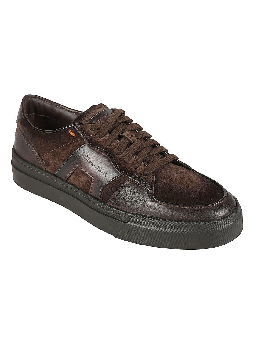 Santoni Dbs Sport Low-Top Calfskin Sport Sneakers