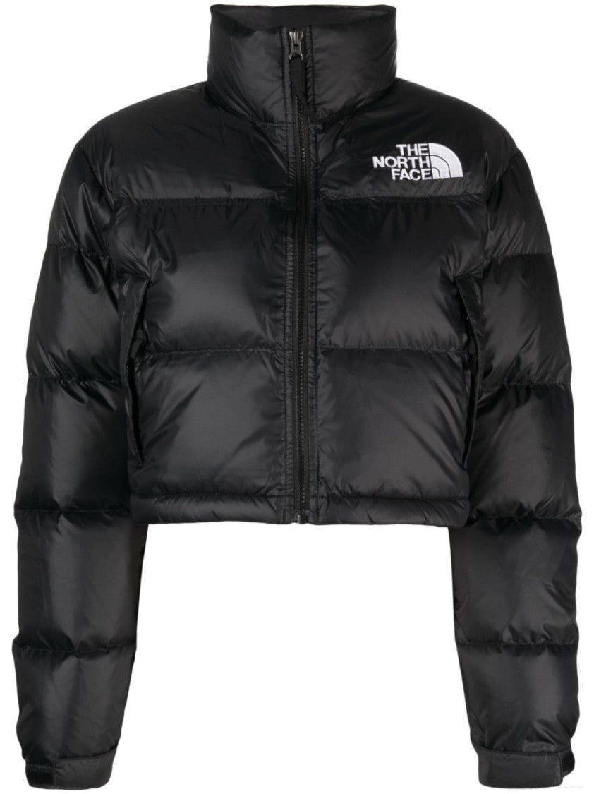 The North Face Cropped Puffer Parka With Functional Zipper
