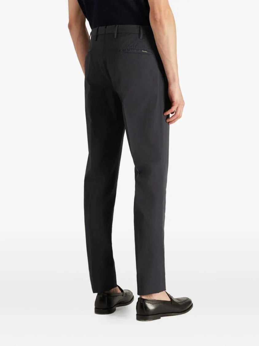 Incotex Neutral Slim Fit Tailored Cotton Pants