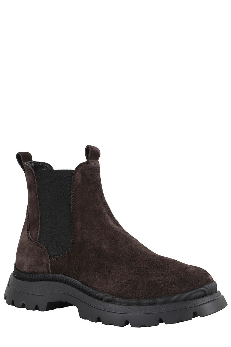 Hogan Chelsea Ankle Boots With Suede Upper
