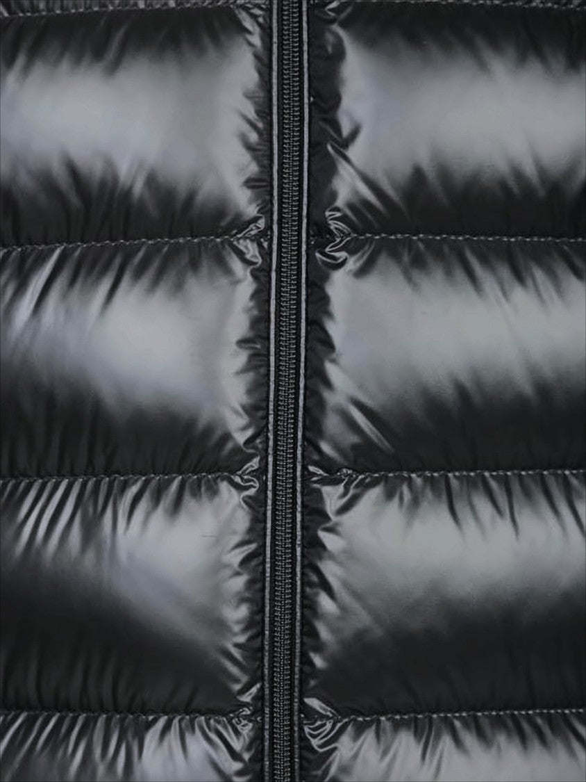 Moncler Quilted Black Puffer Jacket With Hood