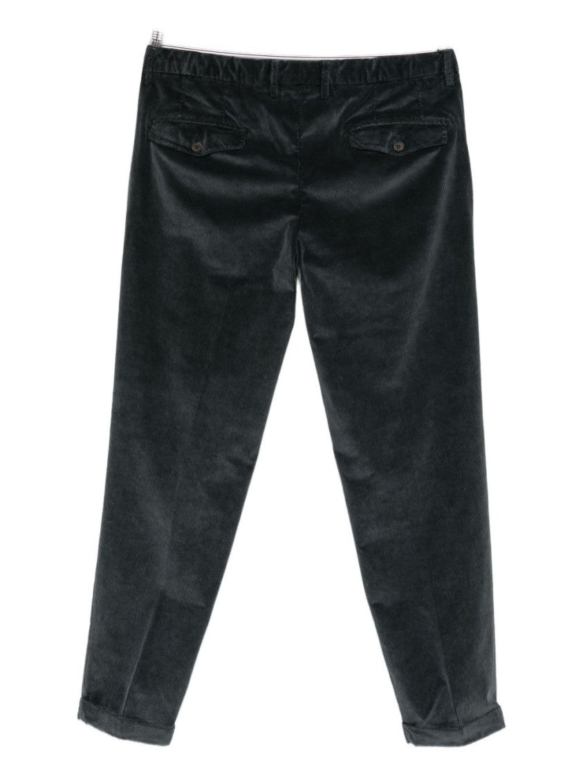 Myths Soft-Corduroy Trousers With Subtle Ribbed Texture