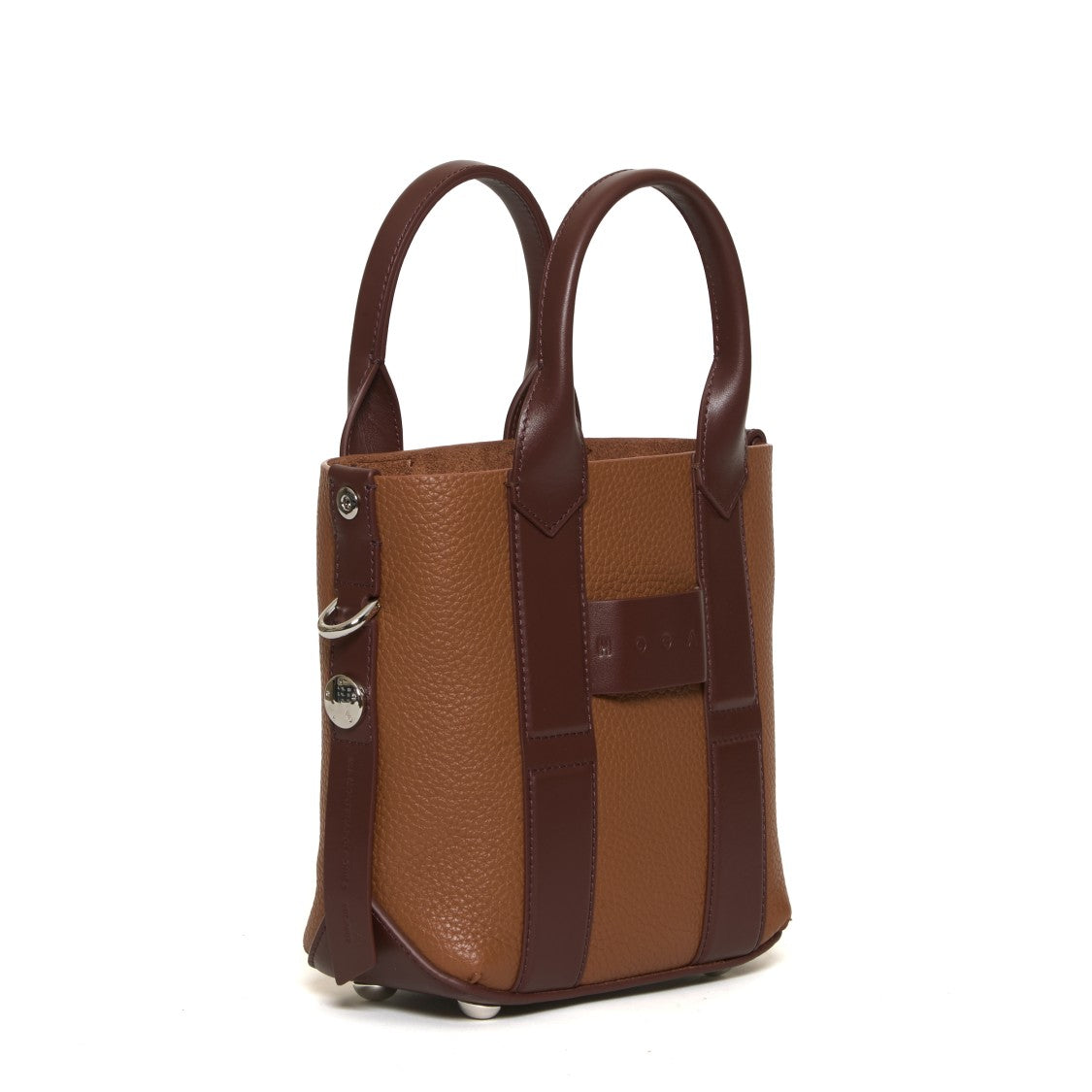 Hogan Textured Leather Shopping Bag With Adjustable Strap