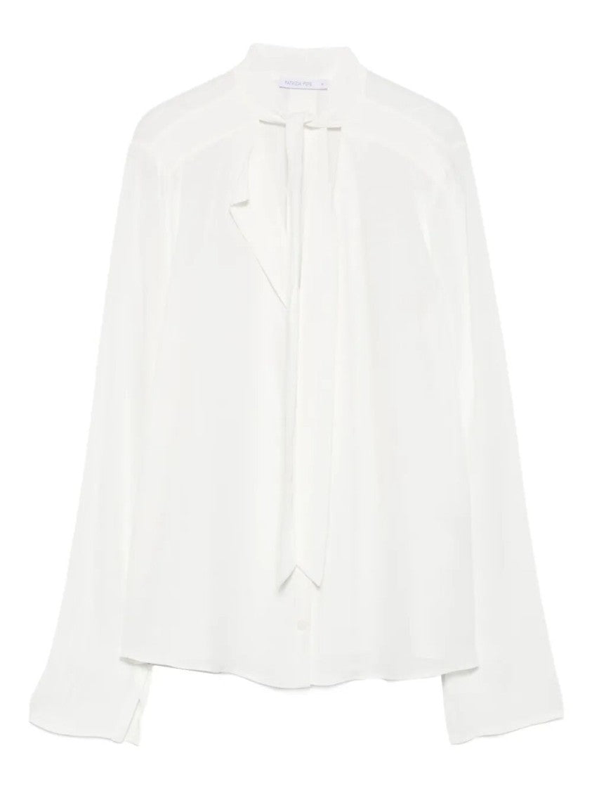 Patrizia Pepe Button-Down Shirt With Delicate Tie Detail
