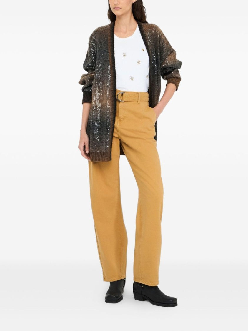 Liu Jo Oversized Gradient Cardigan With Ribbed Texture