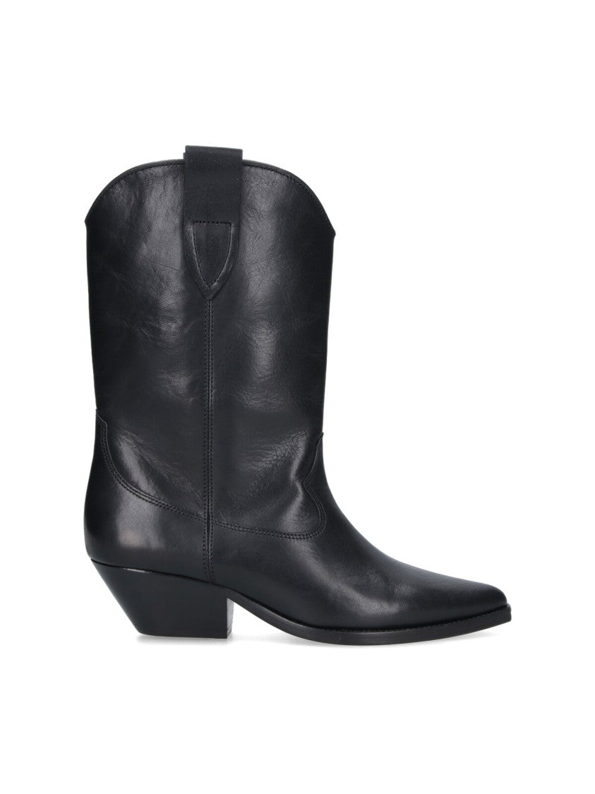 Isabel Marant Black Duerto Calf Leather Boots