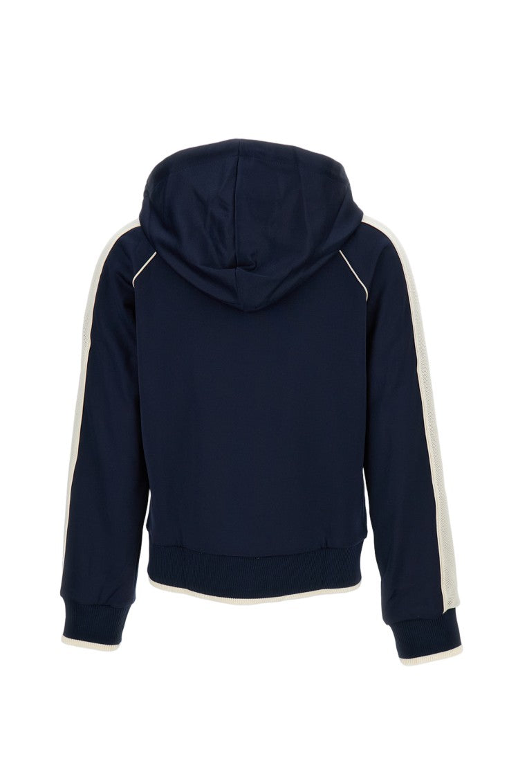 Wales Bonner Anthem Blue Cotton-Blend Hoodie