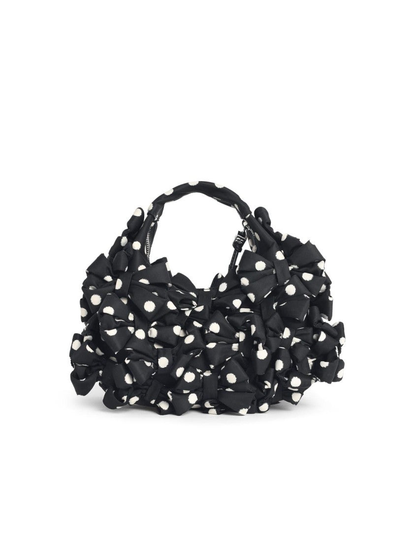 Ganni 'Hobo' Mini Bag In Black Fabric
