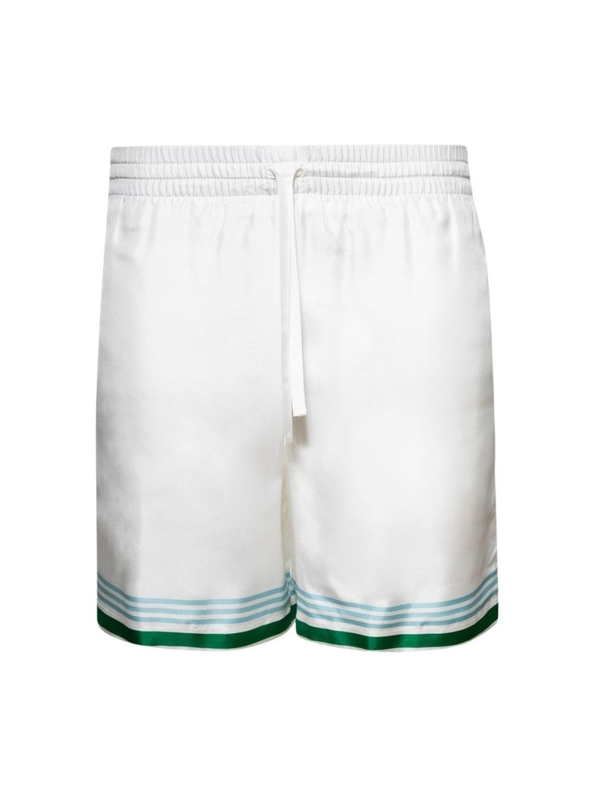 Casablanca Metaphysical Tennis Icon Shorts White