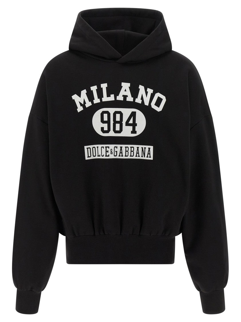 Dolce & Gabbana Flocked Print Hoodie