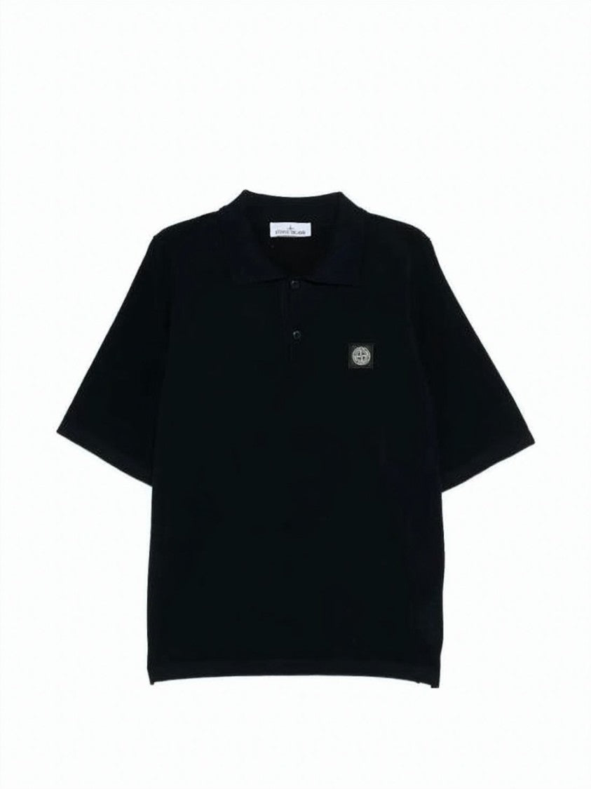 Stone Island Short-Sleeved Polo Shirt With Classic Collar