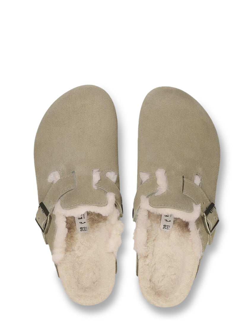 Birkenstock Adjustable Suede Slip-On Sandals
