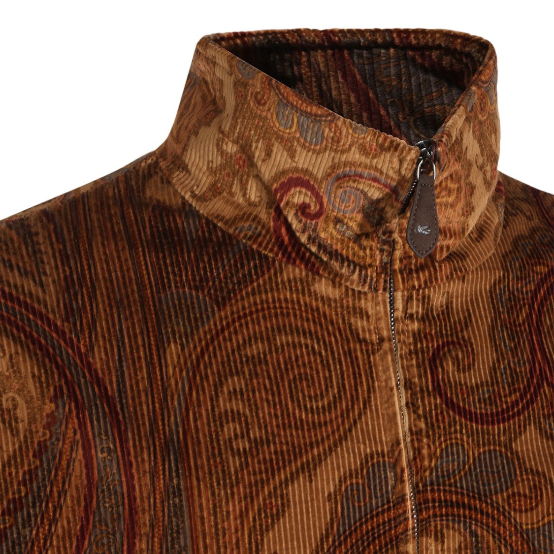 Etro Paisley Design Sweater With High Collar