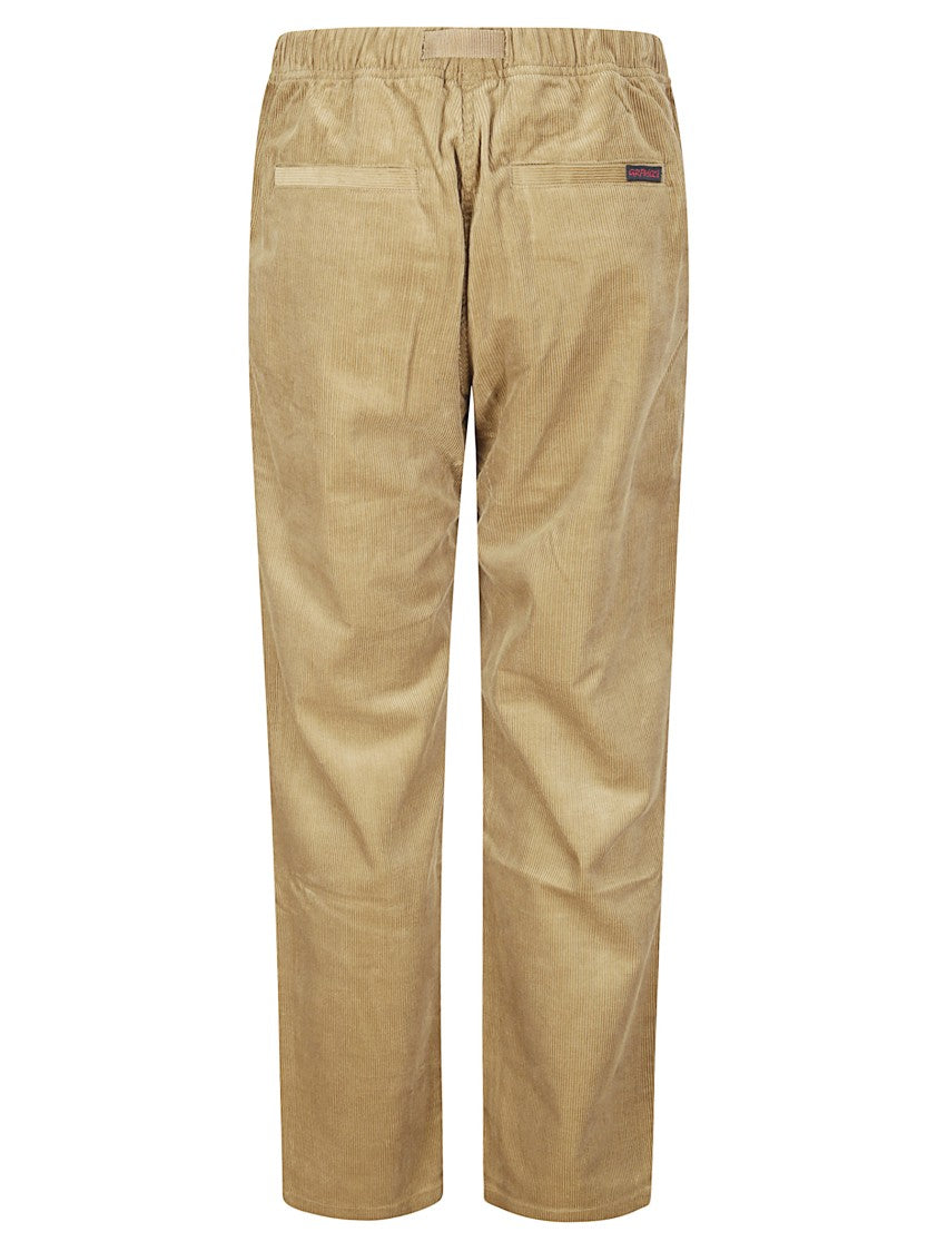 Gramicci Brown Corduroy Pants With Straight-Leg Cut And Relaxed Fit