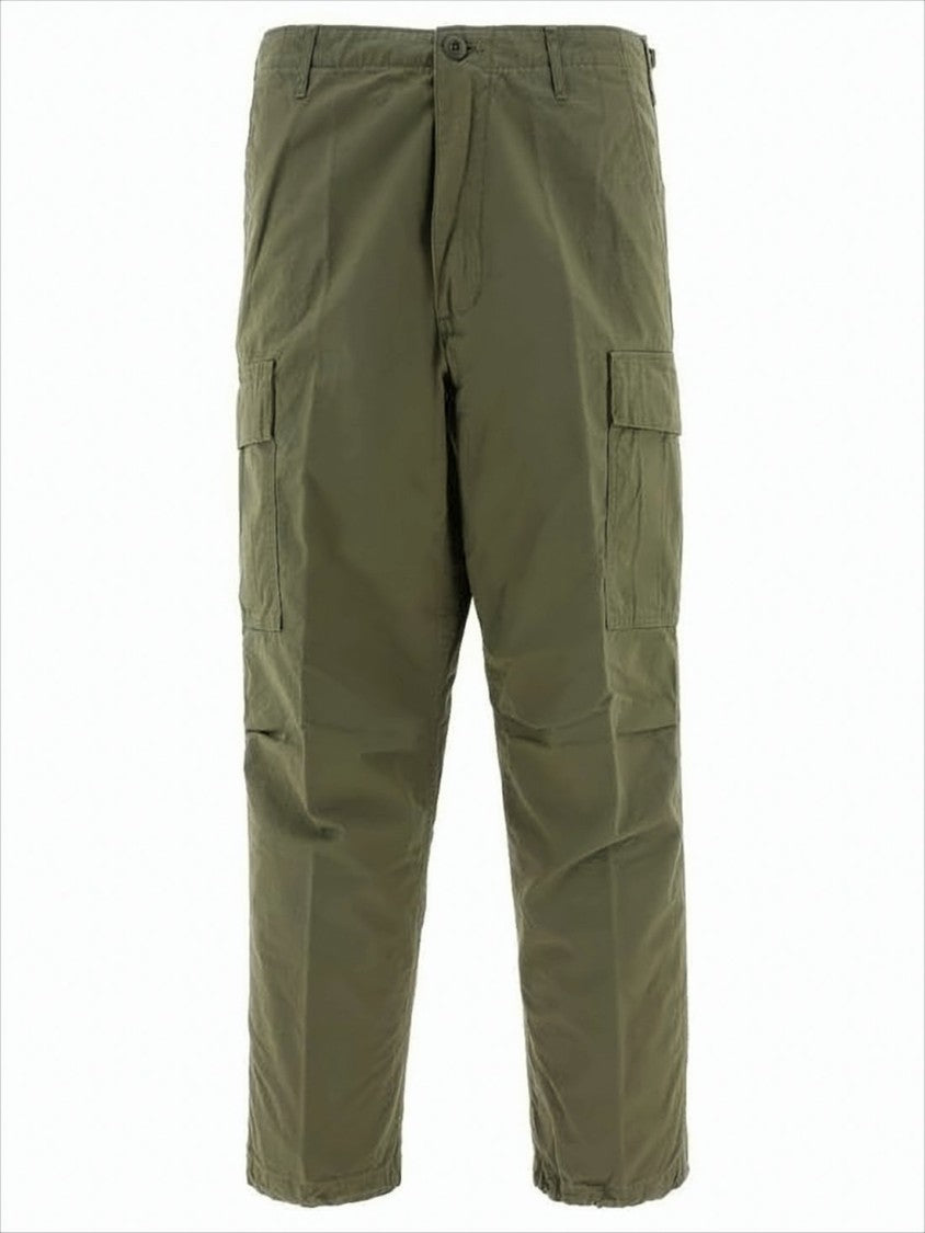 Orslow Utility-Inspired Straight Pants With Flap Pockets