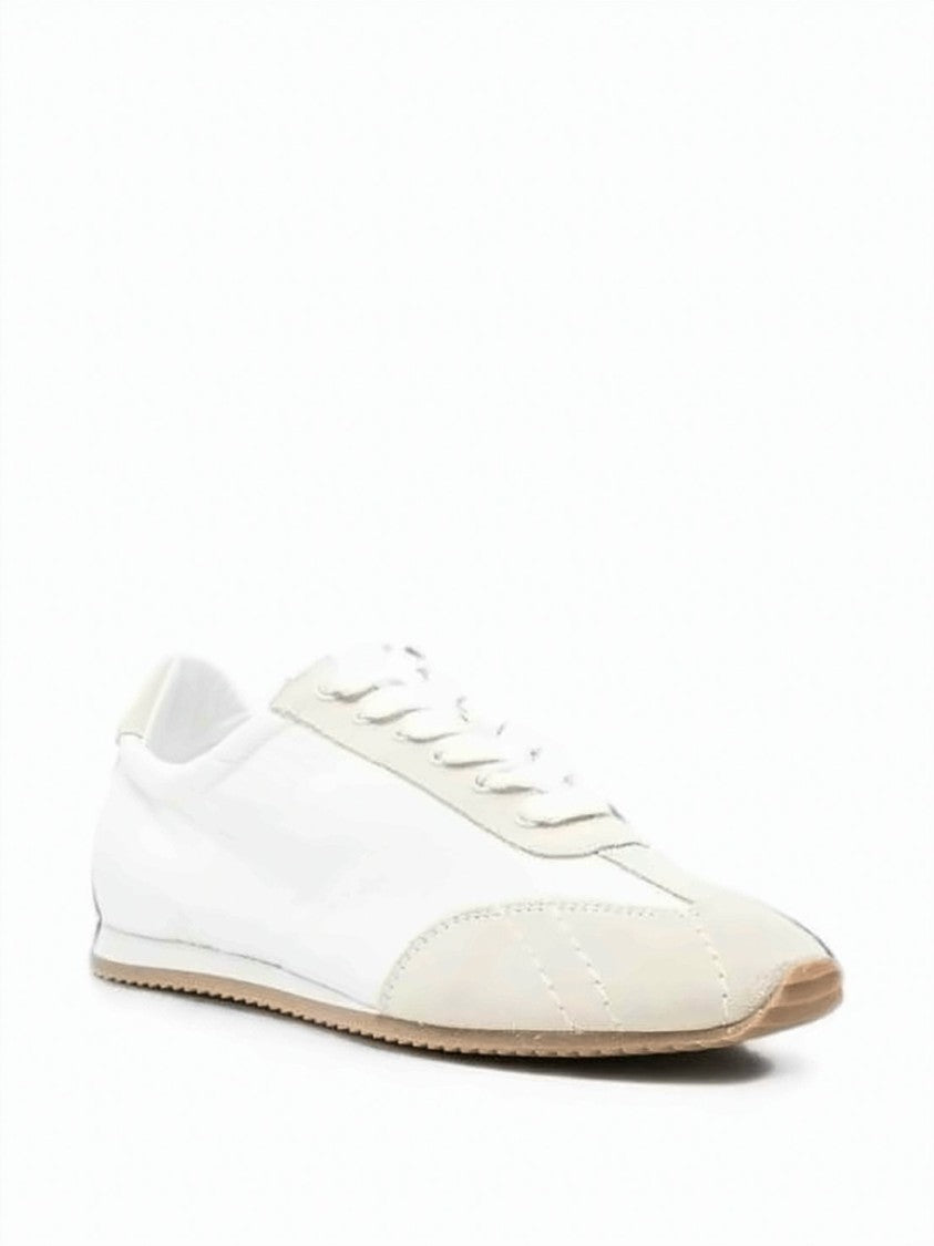 Totême Smooth Polyamide Sneakers With Calf Leather Overlays
