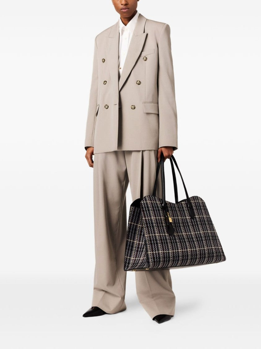 Stella Mccartney Double-Breasted Tortoiseshell Button Blazer