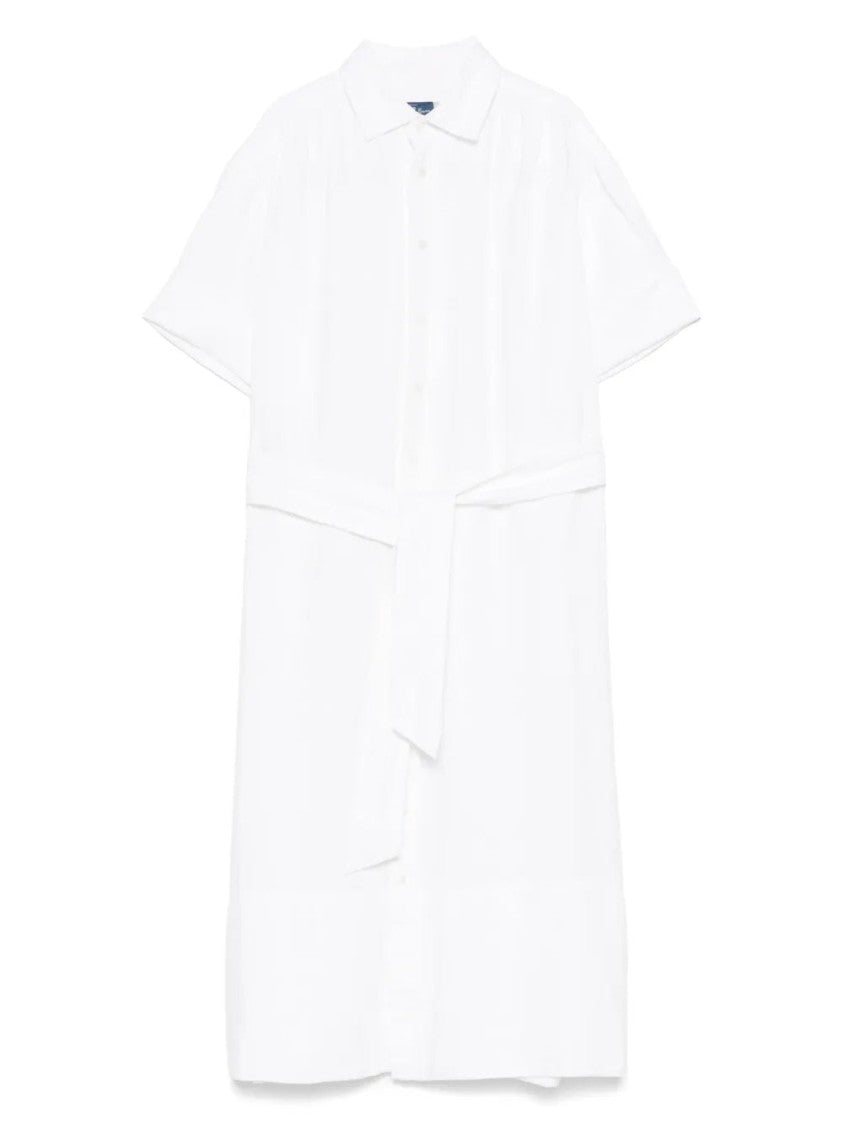 Polo Ralph Lauren Classic Shirt Midi Dress With Short Sleeves
