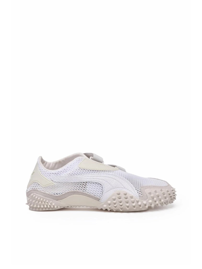 Puma White Polyester Mesh Sneakers