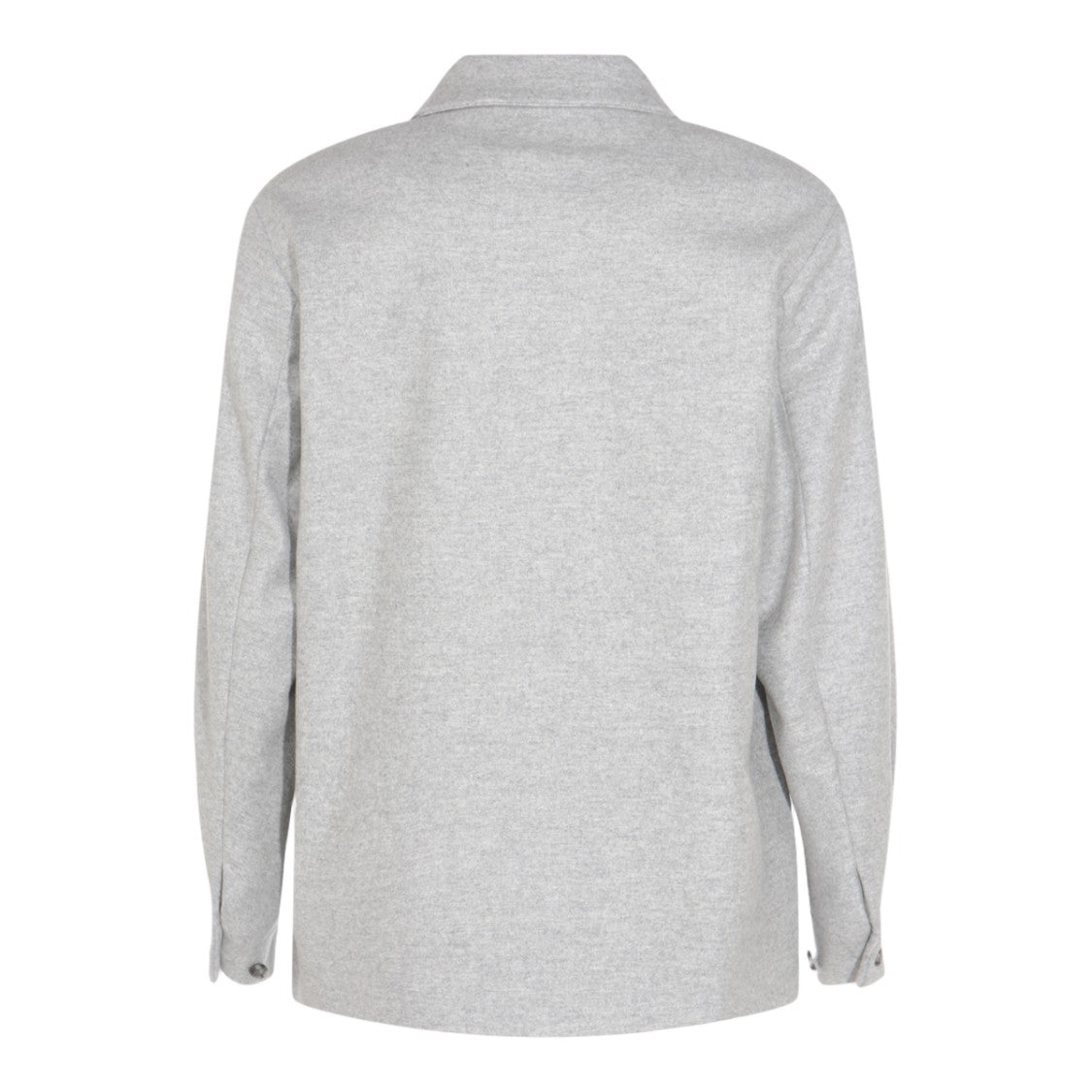 Hevo Heathered Grey Jacket With Classic Collar