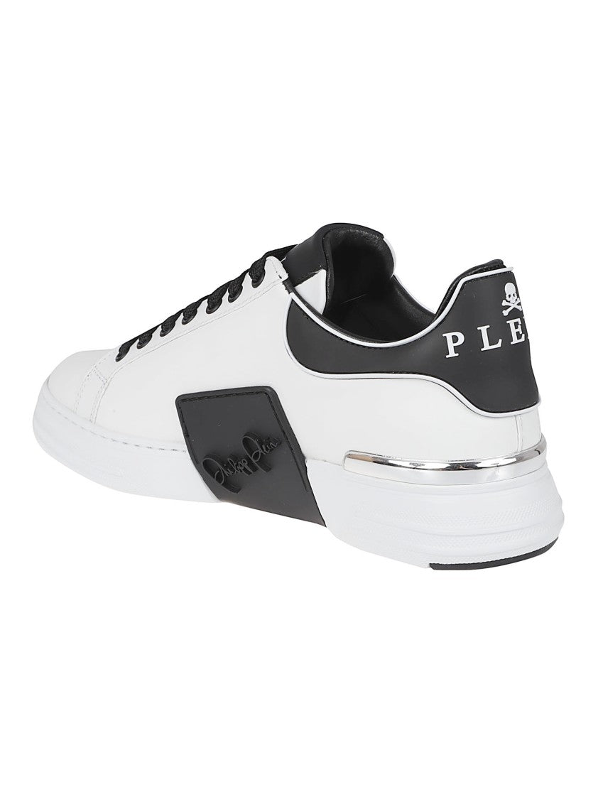Philipp Plein Low-Top Sneakers In White Leather
